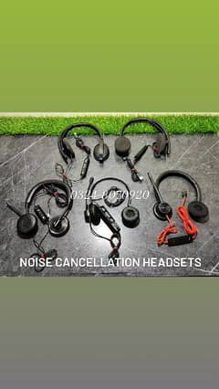 Branded Noise Cancellation Wired Headset Headphone Latest Call Center