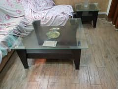 Center Table with 2 side tables Set