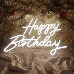 happy birthday neon light 2x1 feet