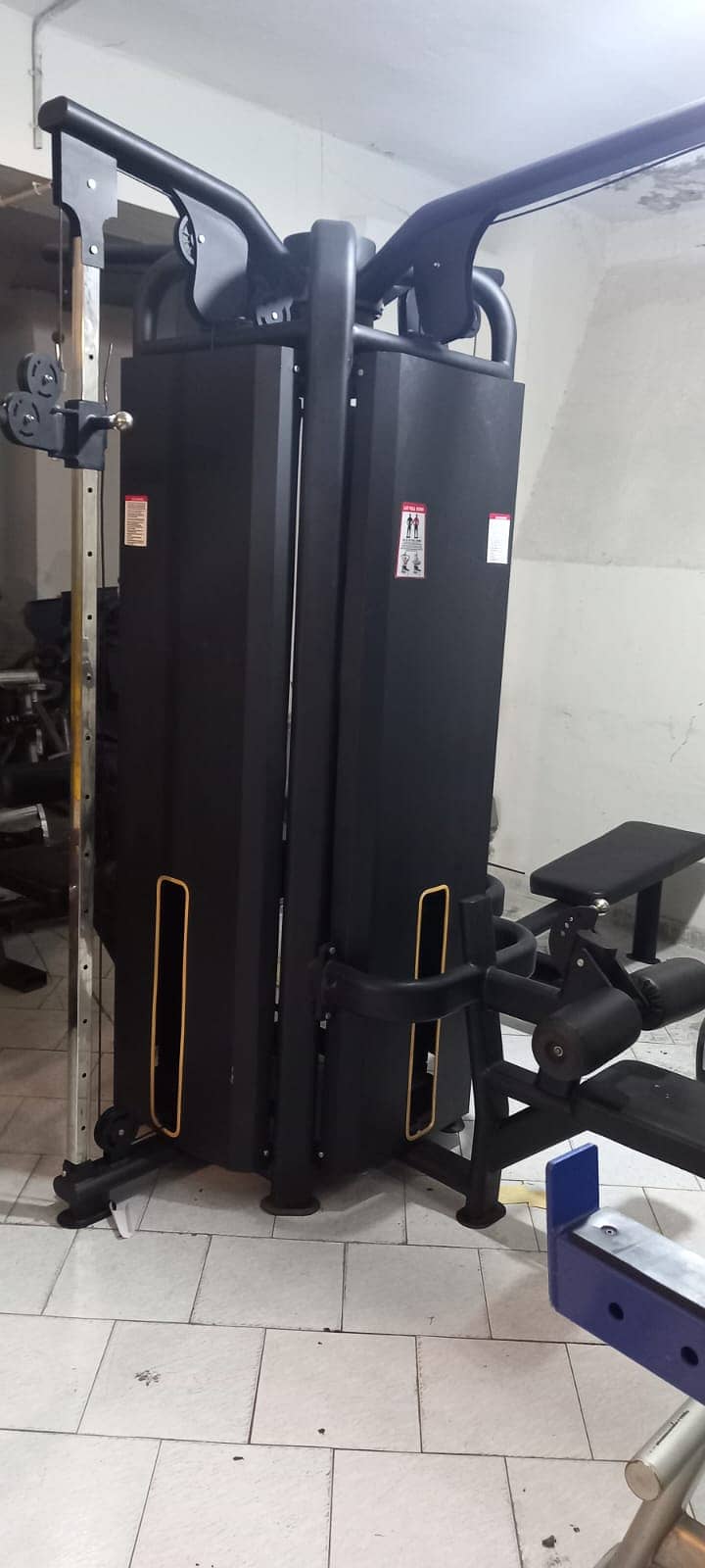 complete gym equipment setup Treadmill Elliptical dumbbell plate rod 7
