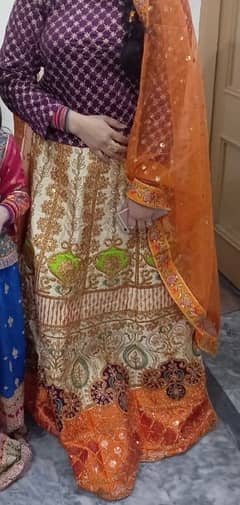 kurti lehnga with dupta