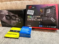 Asus Z790-H Intel Core i5 13600K and other Gaming Pc Components