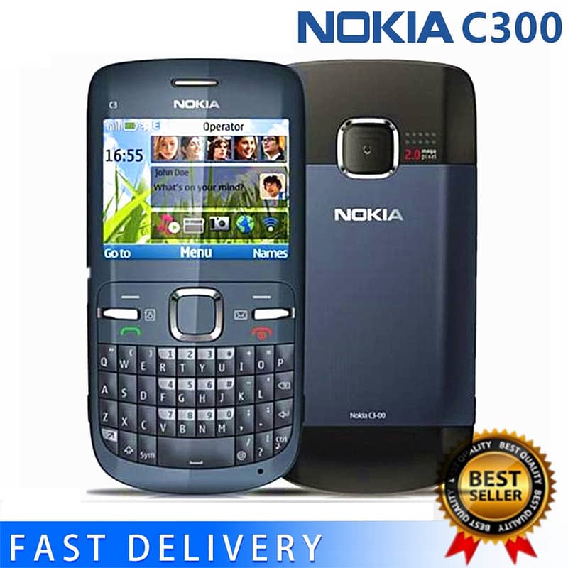 Nokia C300 Original Mobile With Box PTA Official Approved 0