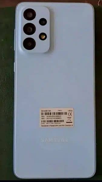 Samsung A 33   5G 8/128 lush condition full box PTA official approved 2