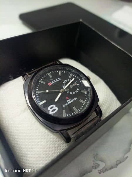 Chronometer- GMT Curren Branded Watch 1