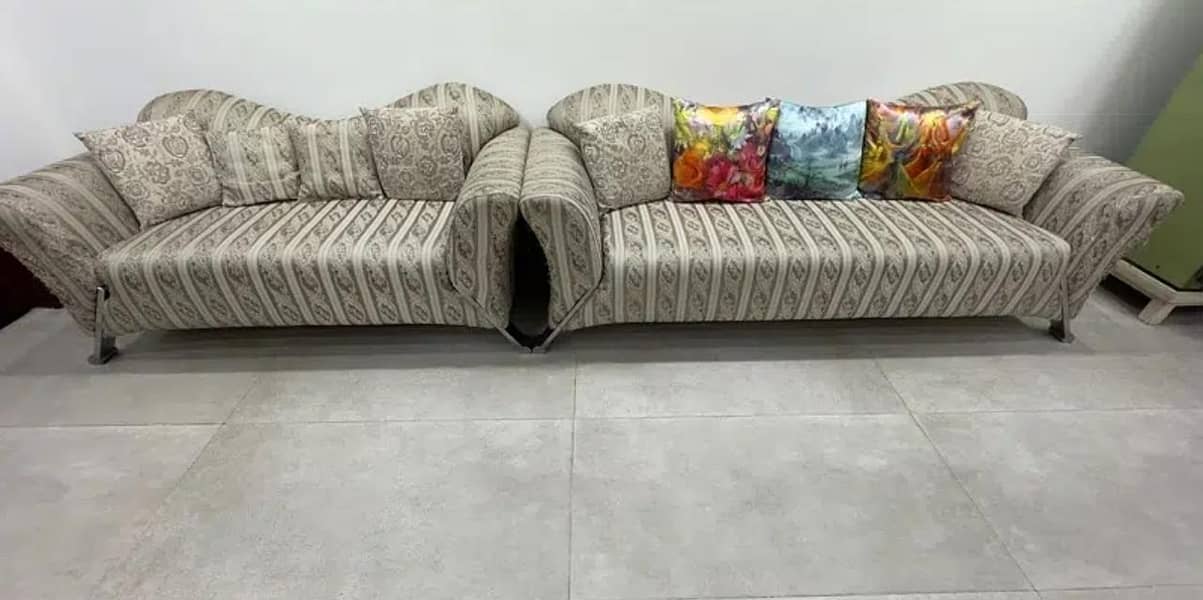 3 seater + 2 Seater Sofa Set with cushions for sale 1