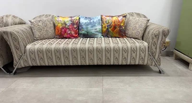 3 seater + 2 Seater Sofa Set with cushions for sale 2