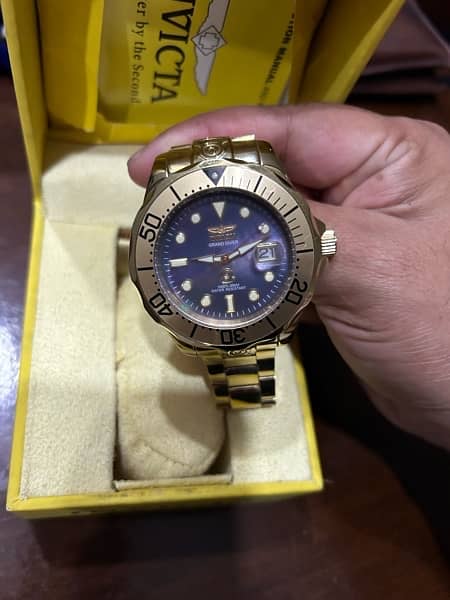 Invicta Scuba Pro Diver Automatic Mens Gold & MOP Watch Tritnite 13940 11