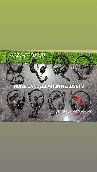 Premium Branded Noise Cancellation 10/10 Headsets , Jabra Plantronics 2
