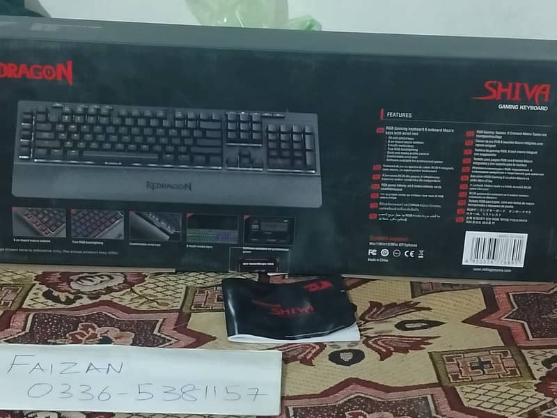 Redragon Shiva K512 RGB Gaming Keyboard With Box Programmable Keys 1