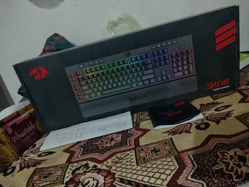 Gaming Keyboard With Box RGB Programmable Keys Redragon Shiva K512 1