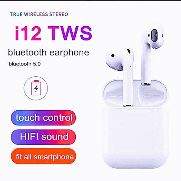 I 12 earbuds original i 12 earbuds with charger . I 12 earpods #earbud 0