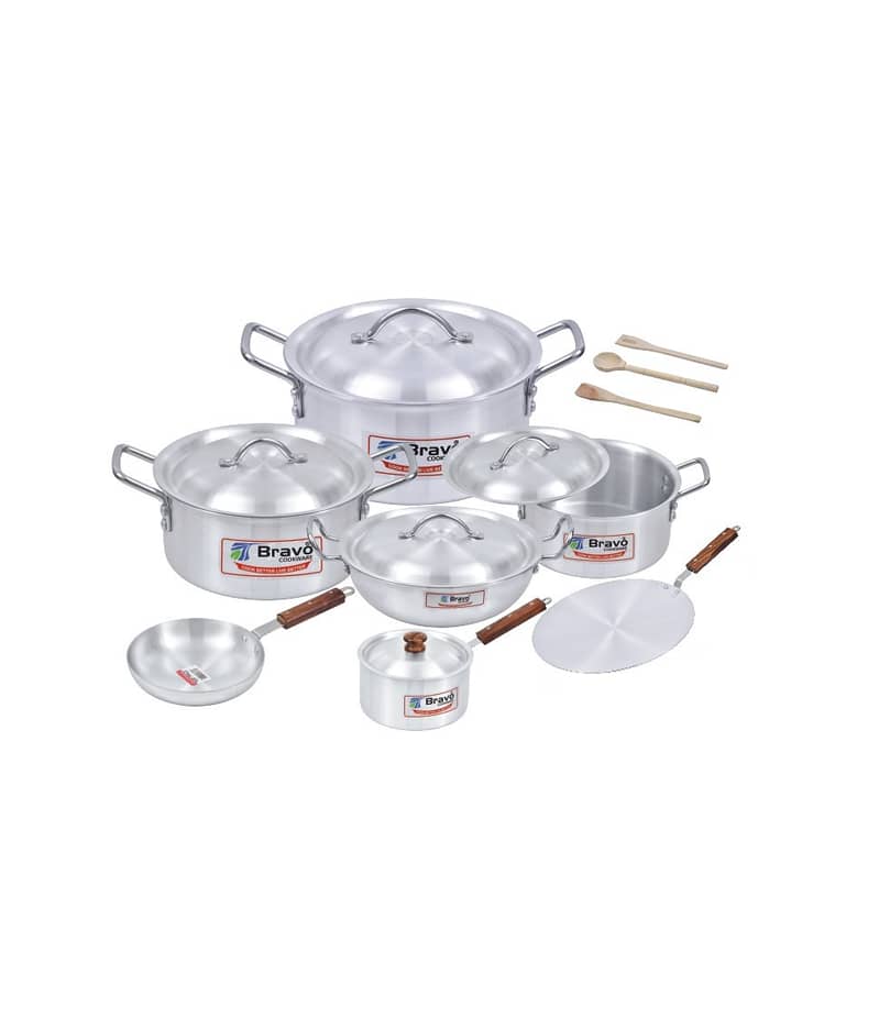 Complete Cookware Set 15pcs Pure Alluminum 2