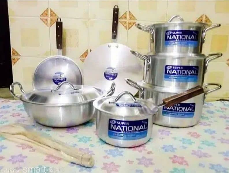 Complete Cookware Set 15pcs Pure Alluminum 1