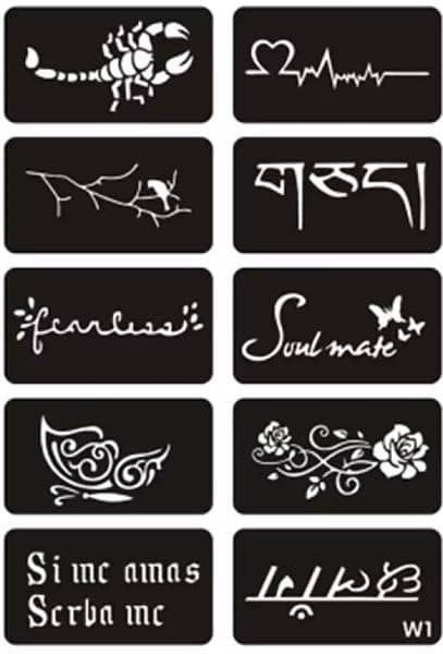 Reuseable Tattoo Stencils 6