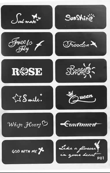 Reuseable Tattoo Stencils 7