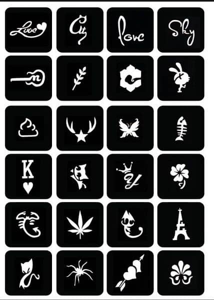 Reuseable Tattoo Stencils 12