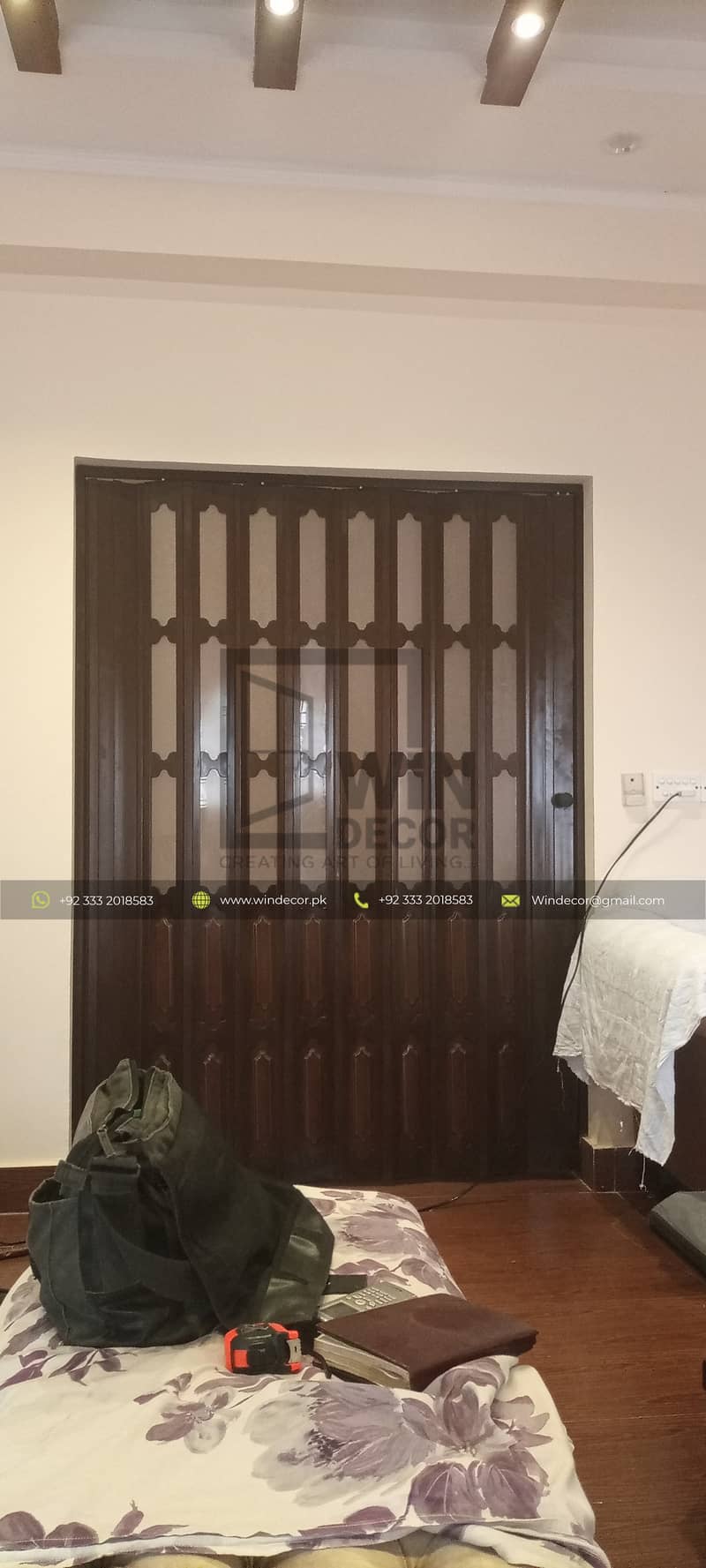 PVC  Folding Shutter Partition Door Ideal for Separate the space Slide 6