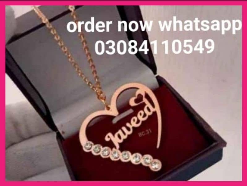 customzed name cufflinks coatpin necklace ring 5