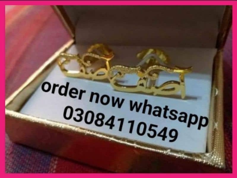customzed name cufflinks coatpin necklace ring 11