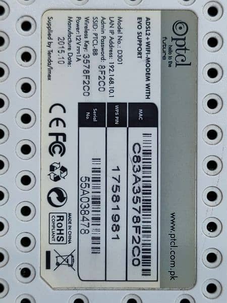Modem/Routers PTCL/Desktop switch 3