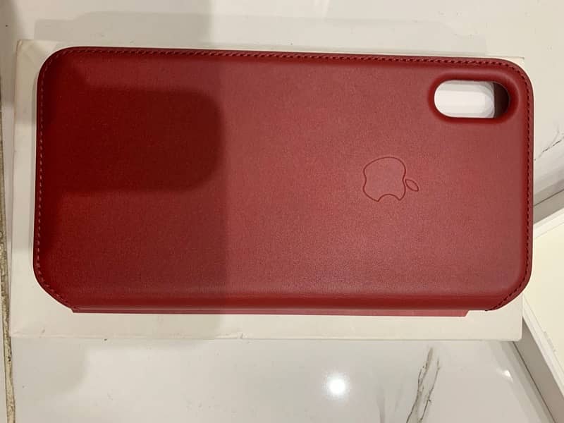 Original Apple Leather Folio Cases for XS MAX |Red & Black| Negotiable 2