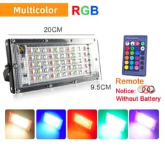 RGB Remote Controlled LED Flood Light (multi color)