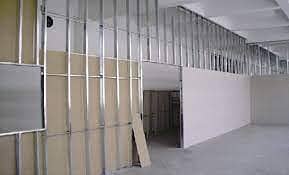 FALSE CEILING / WOOD FLOOR/PVC WALL PANELS/GLASS PARTITION/INTERIOR 0