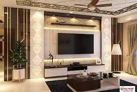 FALSE CEILING / WOOD FLOOR/PVC WALL PANELS/GLASS PARTITION/INTERIOR 5