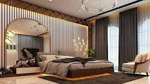 FALSE CEILING / WOOD FLOOR/PVC WALL PANELS/GLASS PARTITION/INTERIOR 7