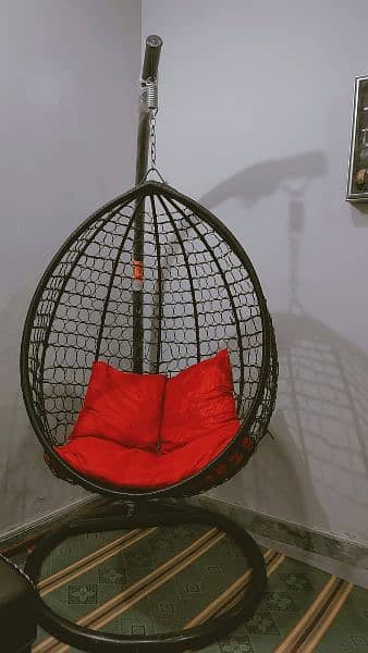 swing chair with cushions 3