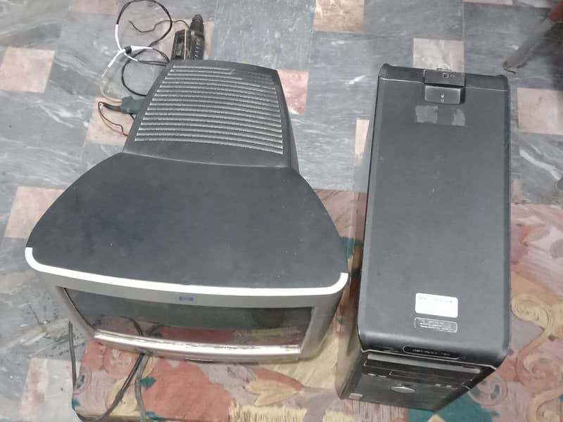 Cheap Computer Intel Core 2 Due with Original HP Monitor 15 Inch 2
