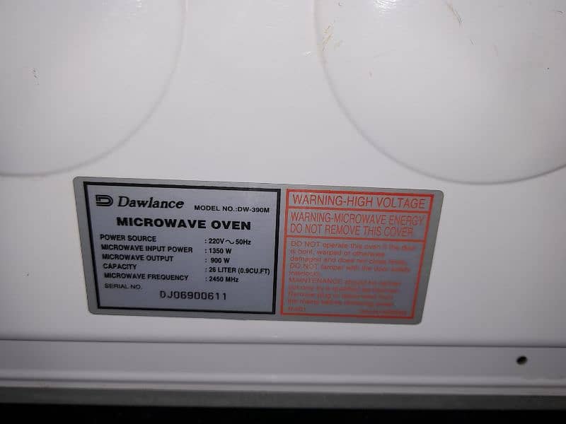 Dawlance Microwave Oven DW-390M 3