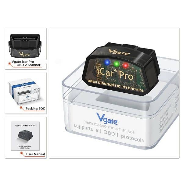 Vgate iCar Pro V2.3 Bluetooth 3.0 OBD2 Scanner For Android Elm327 5