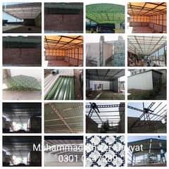 Fiber shed work /Iron sheet shed/Marquee Shed