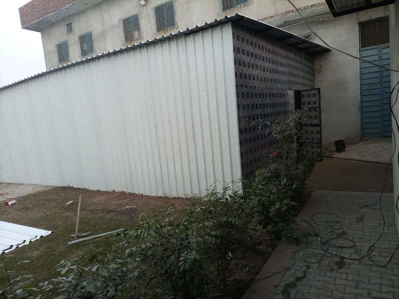 Fiber shed work /Iron sheet shed/Marquee Shed 5