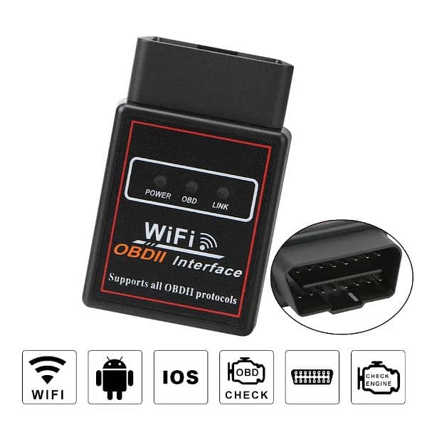 Wifi ELM327 Car Scanner Code Reader V1.5 Diagnostic Tool Android IOS 0