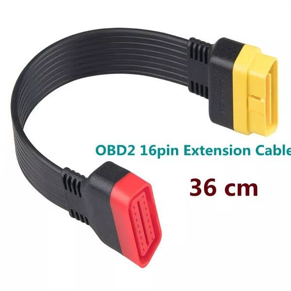 Launch Universal ELM327 36CM OBD2 16PIN Extension Cable OBDII Conector 0