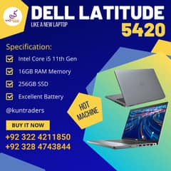 Dell Latitude 5420 Core i5 11th Gen, 16GB, 256GB SSD, 14″ FHD IPS LED