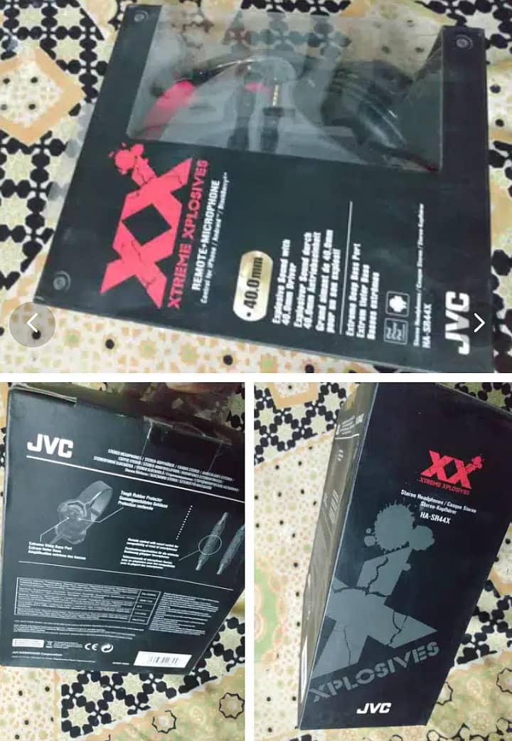 JVC HA-SR44-X Xtreme Xplosive XX series Deep Bass Headphones 2