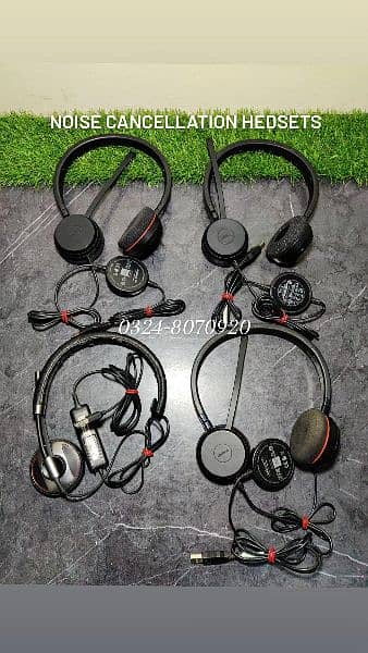 Branded Noise Cancellation Headsets With Microphone Usb Wired Wireless 1