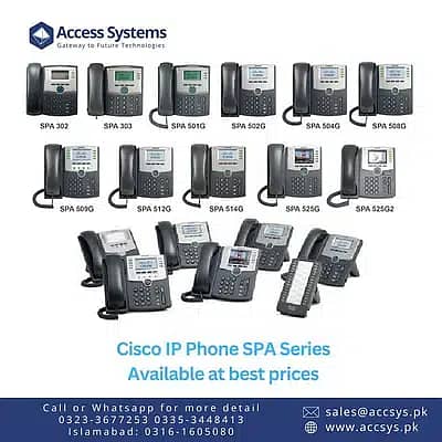 IP phones Polycom VVX300 VVX311 VVX410  Cisco 7821 | 7942 |8841|CP8961 16