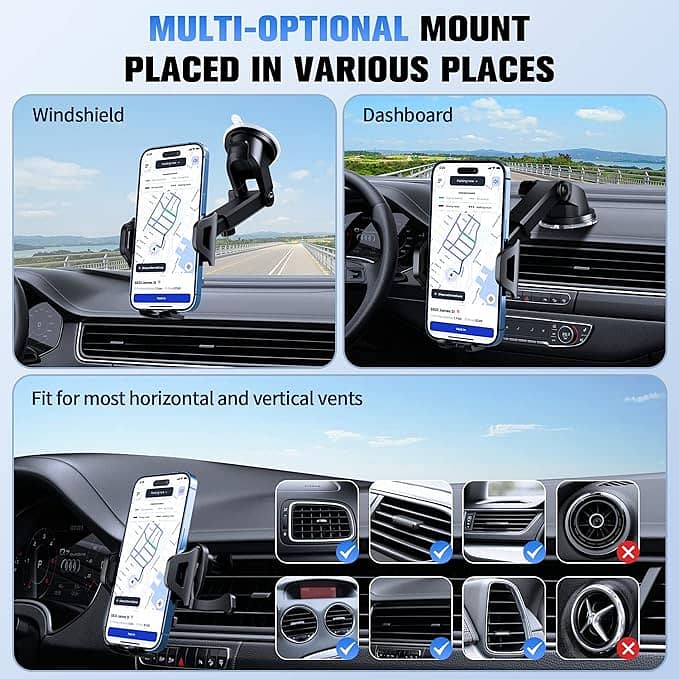 SUUSON Car Phone Holder Upgraded-Suitable for Bumpy RoadsCar Phone 1