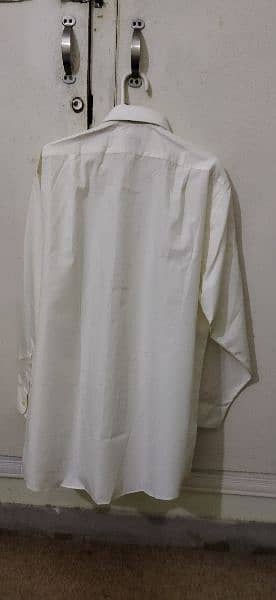 Brand new imported shirts in white and off white colour for sale. 7