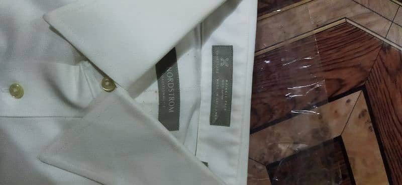 Brand New  2  Shirts in white colour for sale. 5