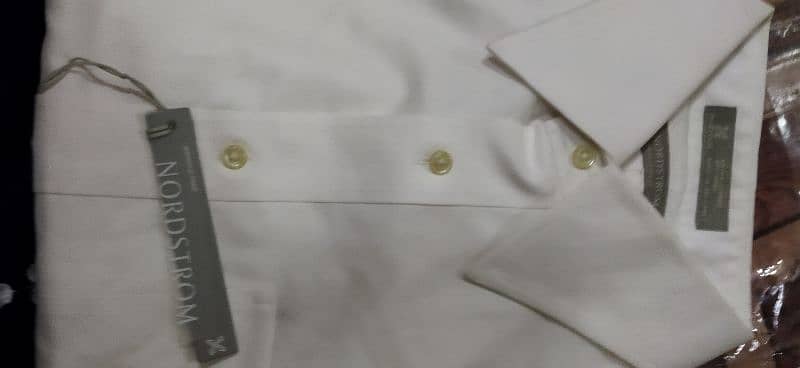 Brand New  2  Shirts in white colour for sale. 8