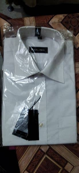 Brand New  2  Shirts in white colour for sale. 9