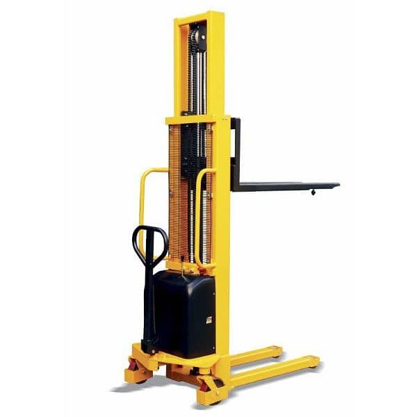 Semi electric Stacker/ lifter/1 ton/5 to 8 ft/jack/forklifter/pallet 0