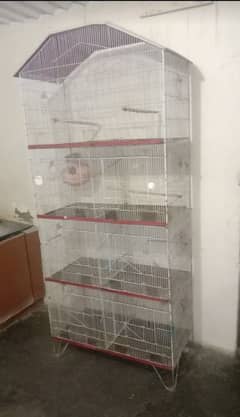 10/9 condition all ok urgent sale 7 portion cage for birds 0
