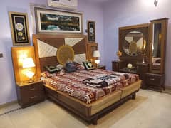 sheesham wood 3 piece  bedroom set